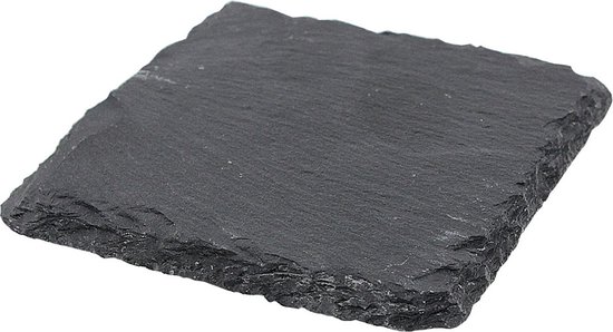 Leisteen onderzetter, ca 100x100mm - Afbeelding 2