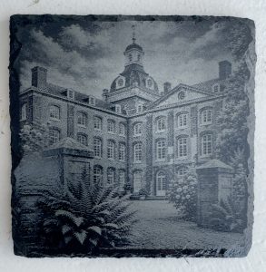 Leisteen onderzetter Kasteel Amstenrade