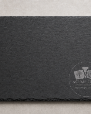 Gepersonaliseerde serveerplank van leisteen Logo max. 100x100mm !